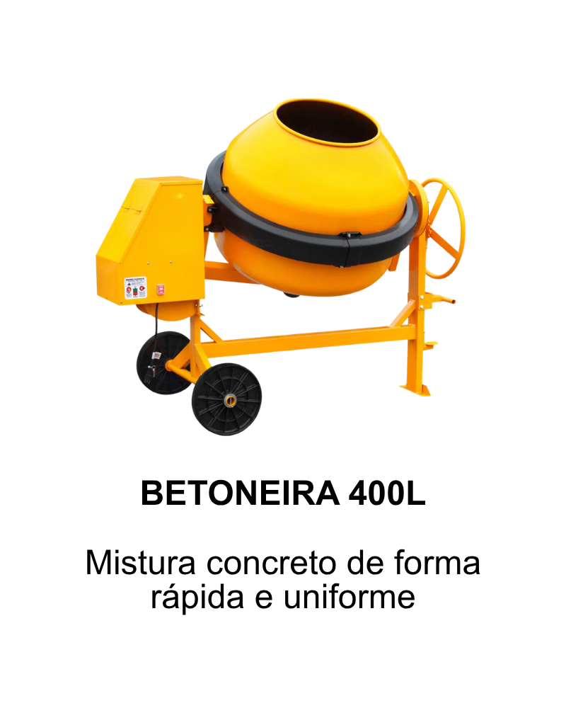 W Rent - Alugue betoneira 400l